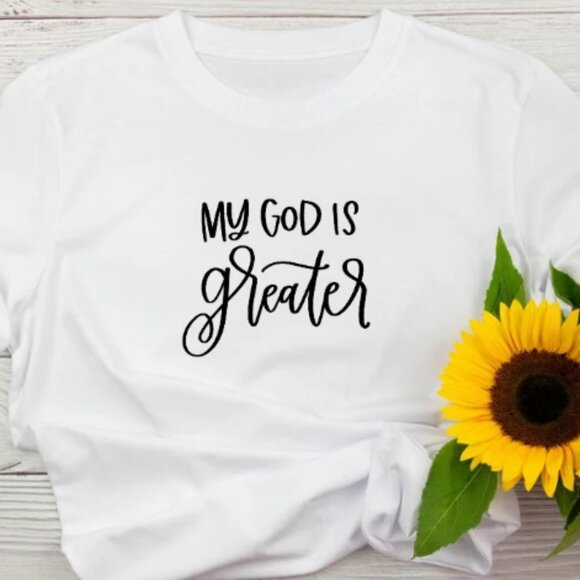 Gildan Tops - 👕🙏 "My God Is Greater" Custom Tees - From Our God Collection! 👕🙏